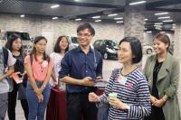 Prof Wong Suk Ying thanks the team of Tsz Shan Monastery